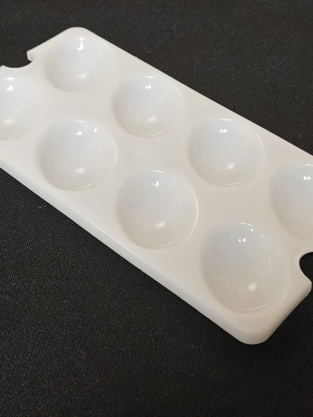 Tupperware White Plastic Replacement Deviled Egg Tray Carrier Insert #665